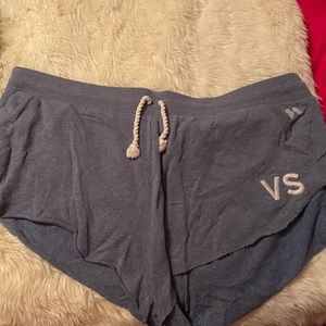 Blue sweat shorts VS